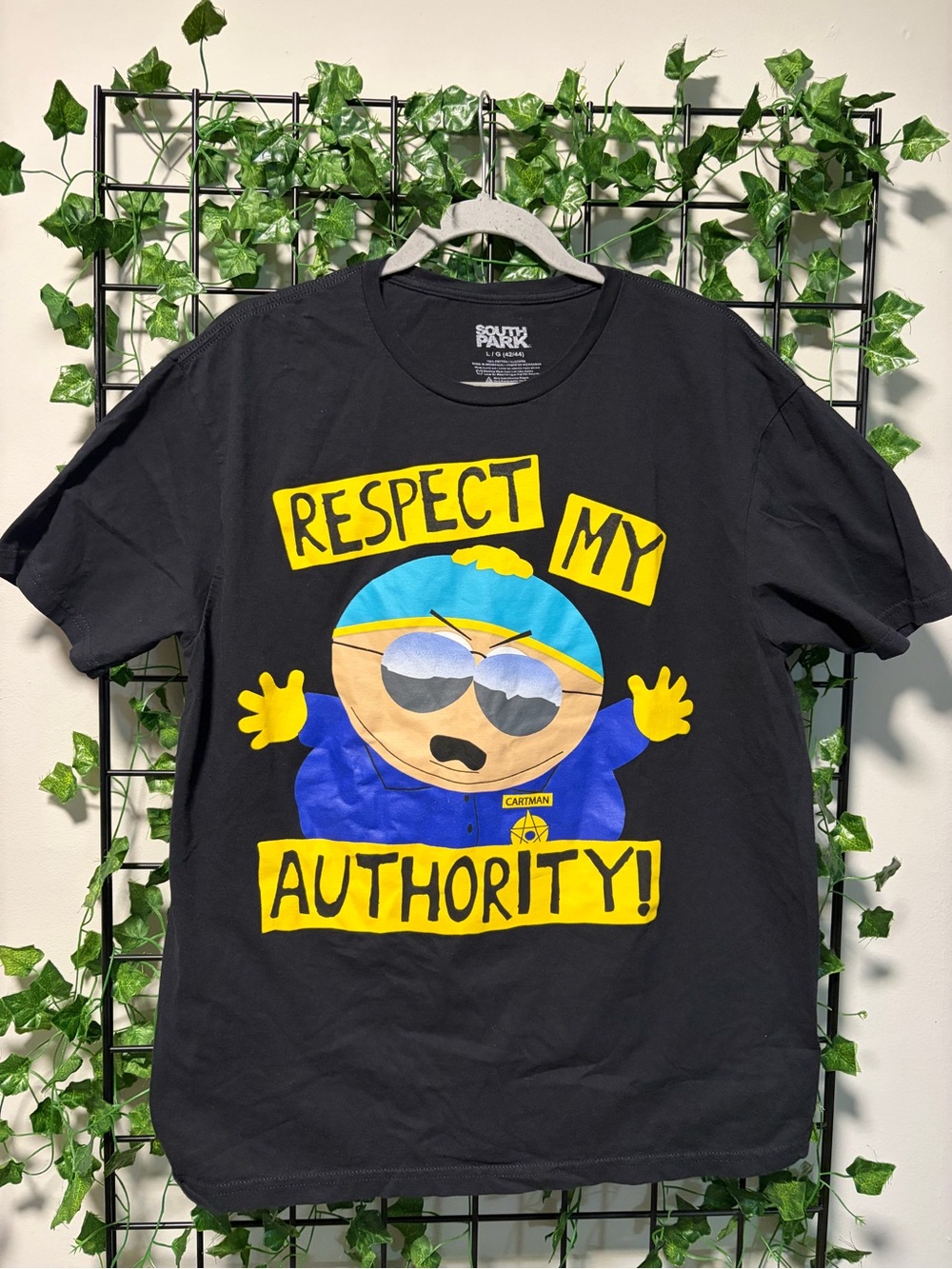 South Park Black "Respect My Authority" Graphic Tee
